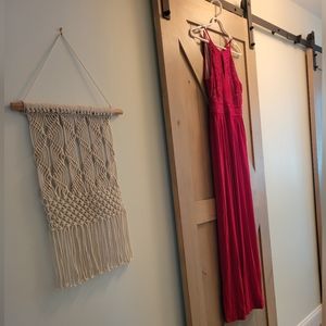 Red long dress